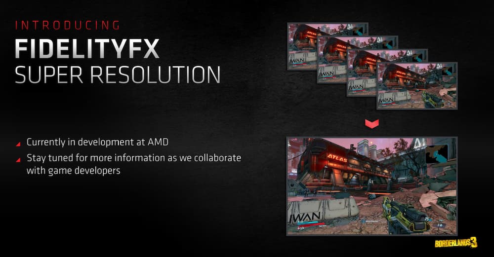 Describes the patented gaming super resolution filed by AMD