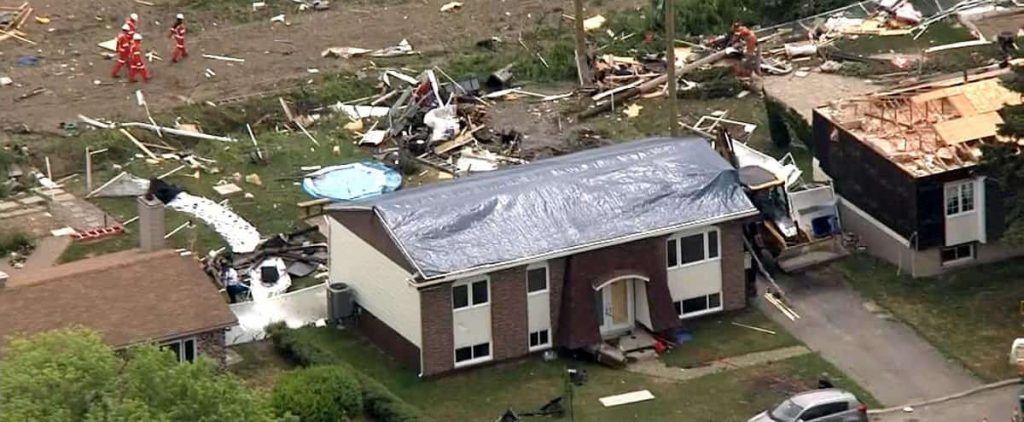 Four tornadoes hit Quebec on Monday