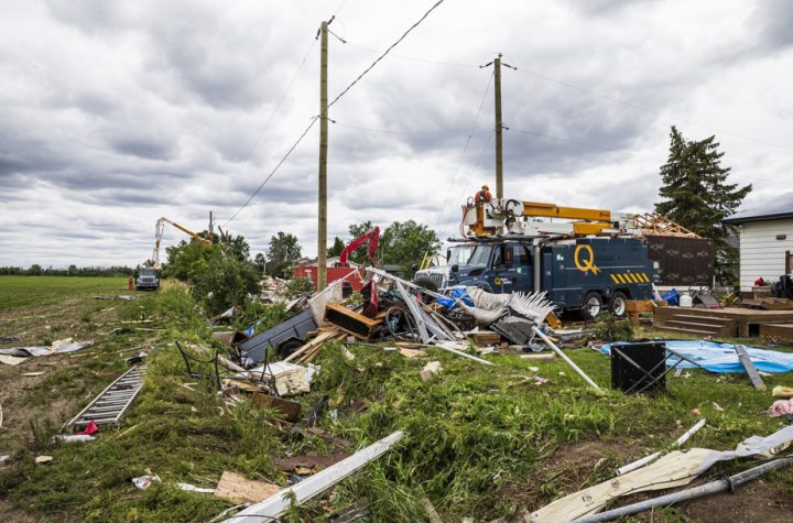 Four tornadoes hit Quebec on Monday