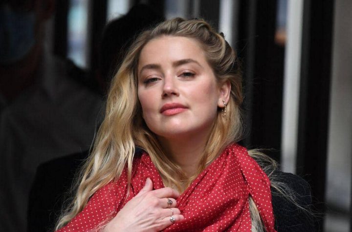 Actress Amber Heard, mother of a baby girl