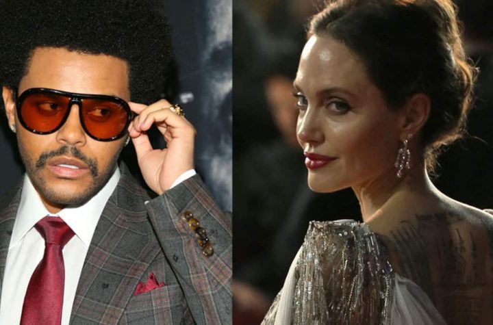 Angelina Jolie and The Weekend looked together again at the concert