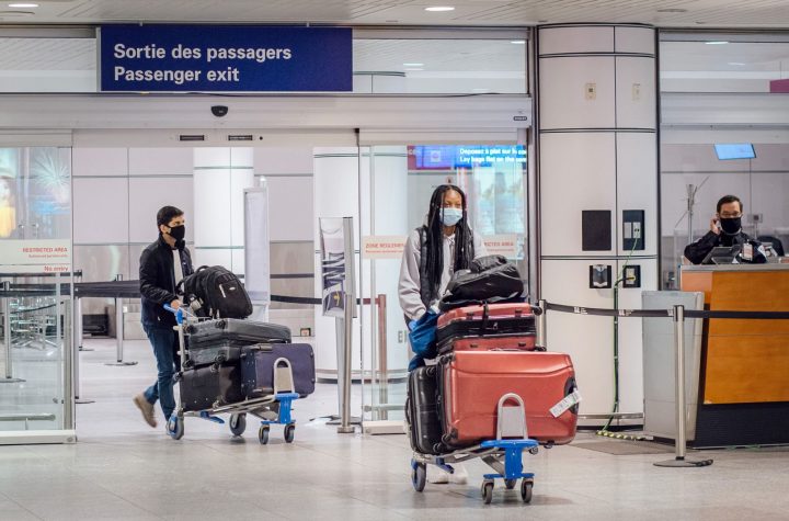 Montreal Airport Customs has stopped segregating visitors according to their vaccination status