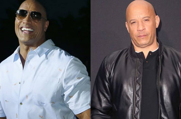 Rock had a good laugh as Vin Diesel explained about their altercation