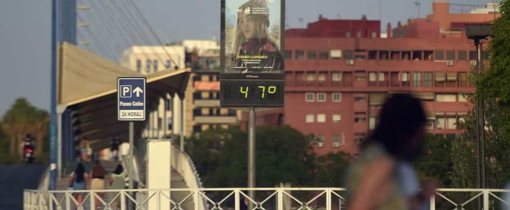 Absolute heat record in Spain: 47.4 C