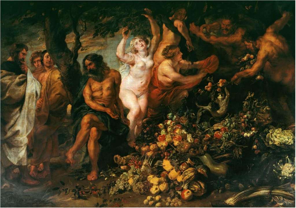 Pythagoras was the first person to define a vegetarian diet as we know it.  Canvas by Peter Paul Rubens.  Ier Pierre Paul Rubens, Wikimedia Commons, public domain