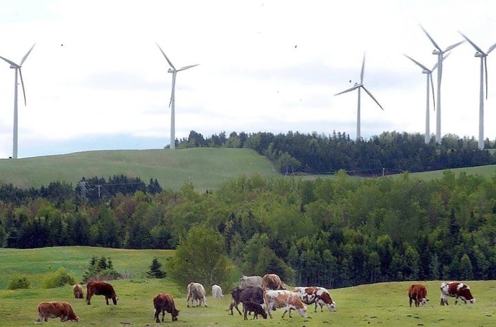 Wind energy change for Quebec