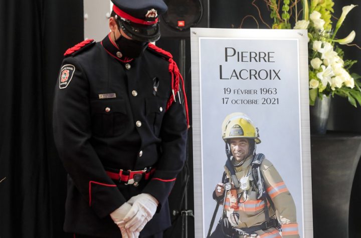 A final goodbye to firefighters Pierre Lacroix