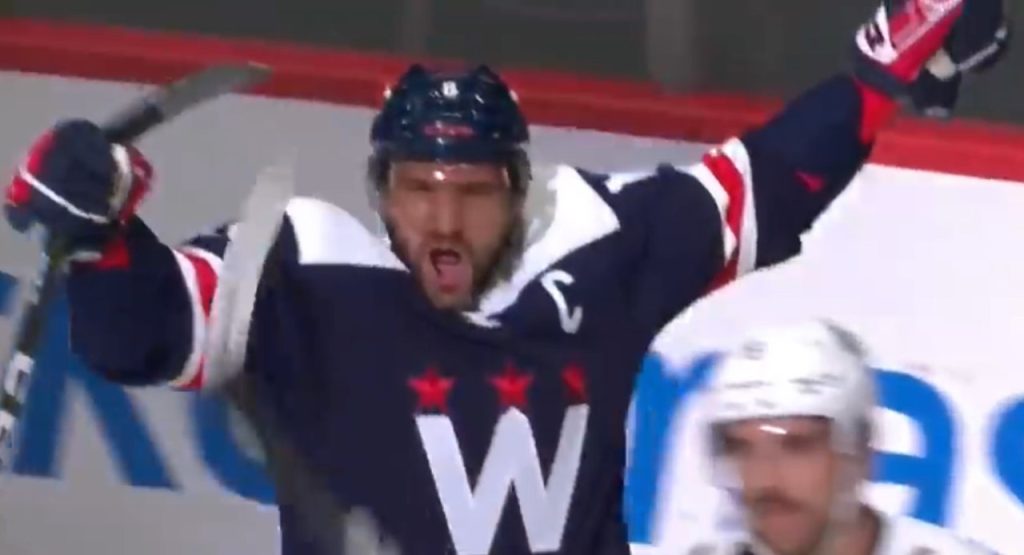 Alex Ovechkin scored the 28th hat-trick of his career