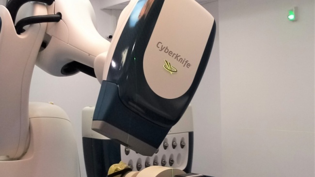 Cancer Treatment: Radio Surgery Robot at Cyberknife, Saint-Clotilde Clinic