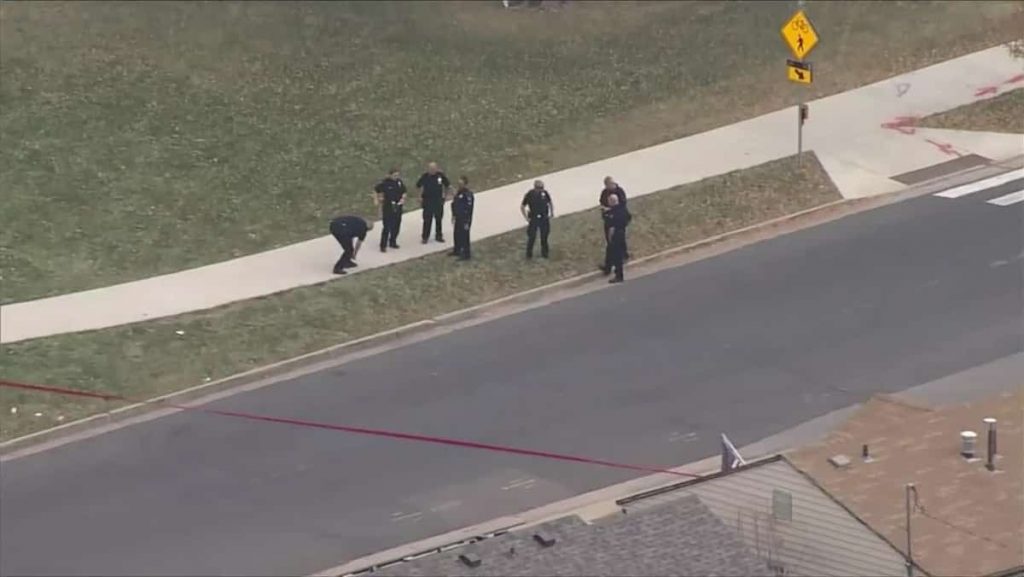 Five teenagers have been hospitalized after a shooting near a high school in Colorado