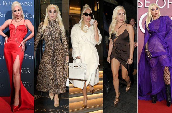 Lady Gaga, her fashion show for the "House of Gucci" campaign