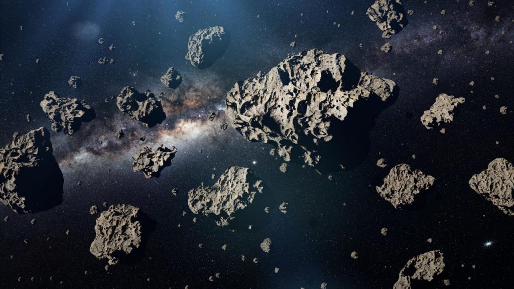The four-asteroid was first discovered