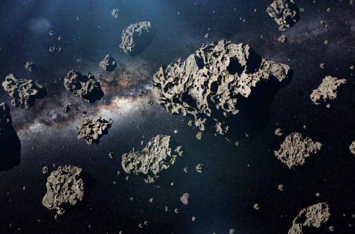 The four-asteroid was first discovered