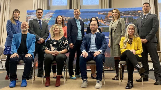 The new mayor Marchand unveiled his executive committee