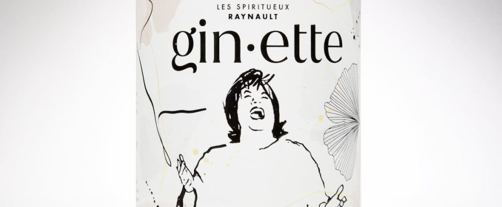 Gin-et: Gin with the image of Jeanette Renault