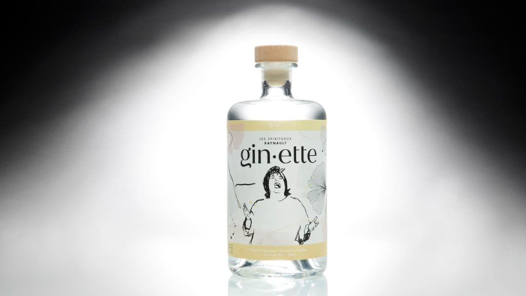 Gin-et: Gin with the image of Jeanette Renault