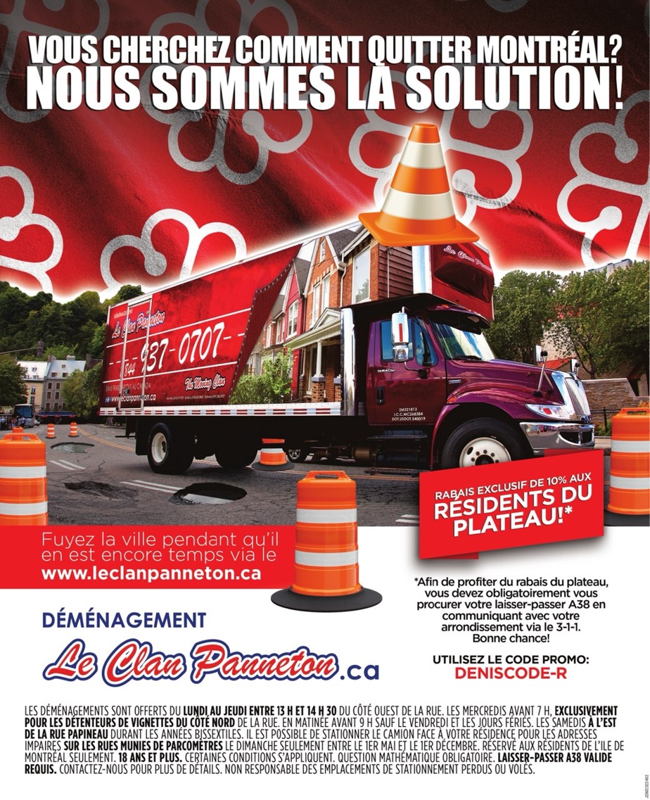 Announcement published on April 1, 2021, in reference to the resumption of construction sites in Montreal