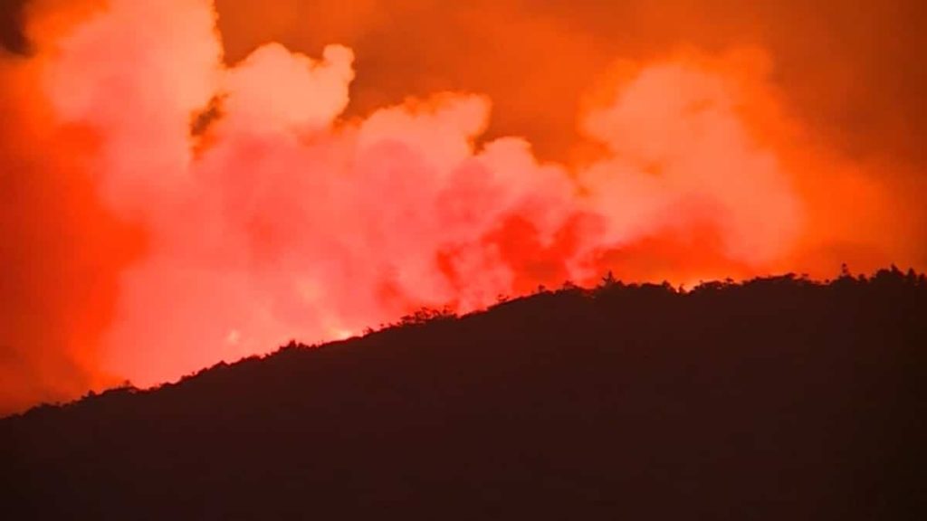 Unusual fires broke out in California