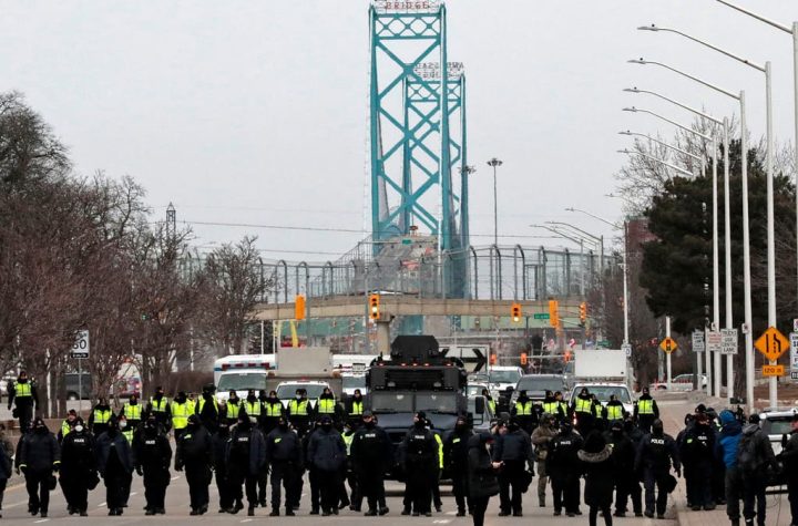 Washington welcomes Canadian police intervention to unblock border axes