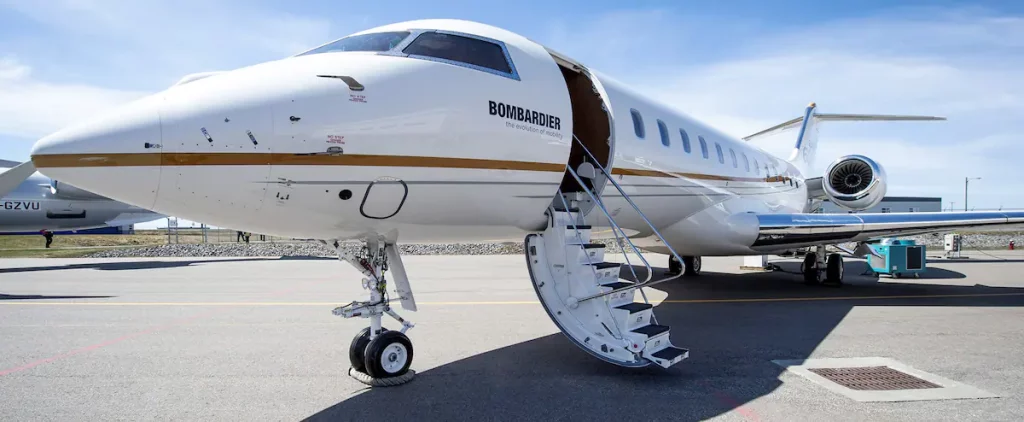 Bombardier sold the jet to a former Russian oligarch company