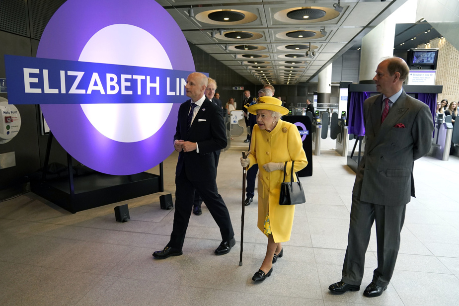 A surprise visit to launch the metro line named after her by Elizabeth II