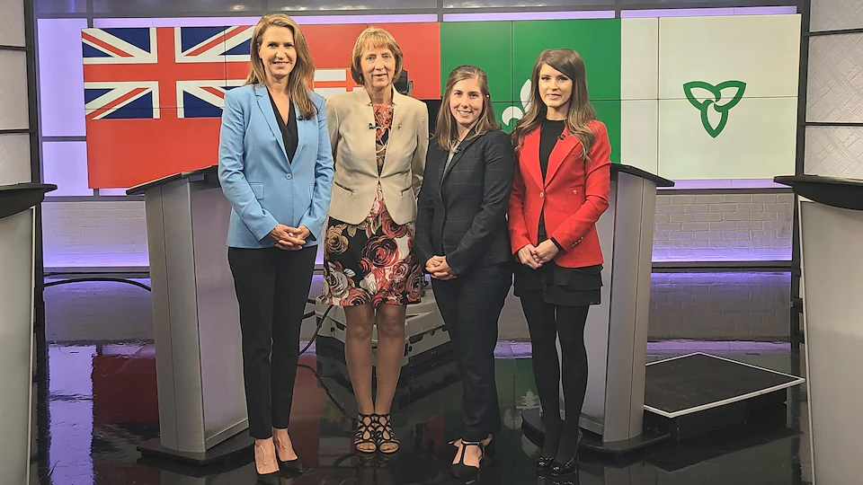 Candidates are Caroline Mulroney, Franz Gelinas, Cara des Grange and Amanda Simard.