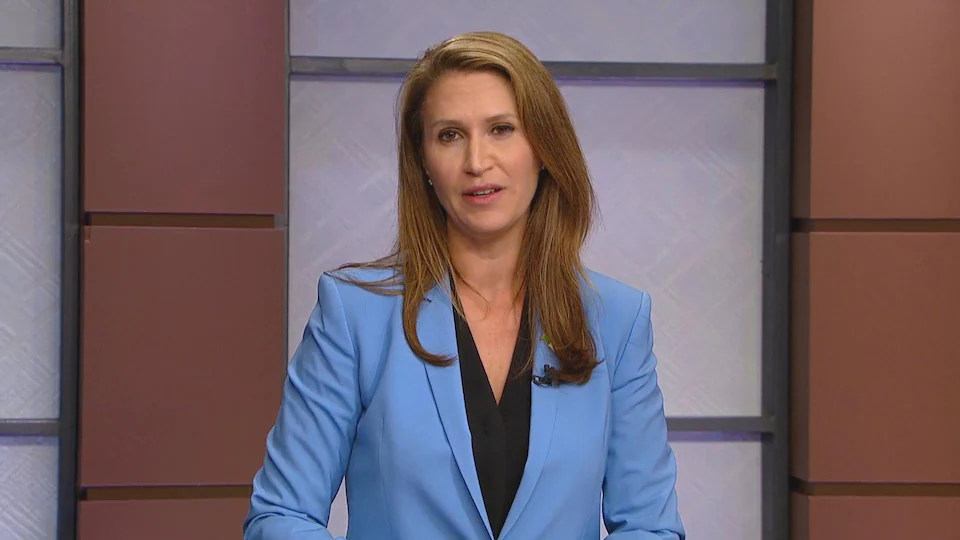 Caroline Mulroney answered a question during the candidate debate.