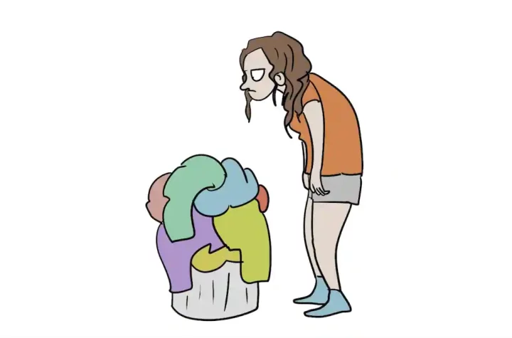 This comic illustrates how many men are able to avoid household chores