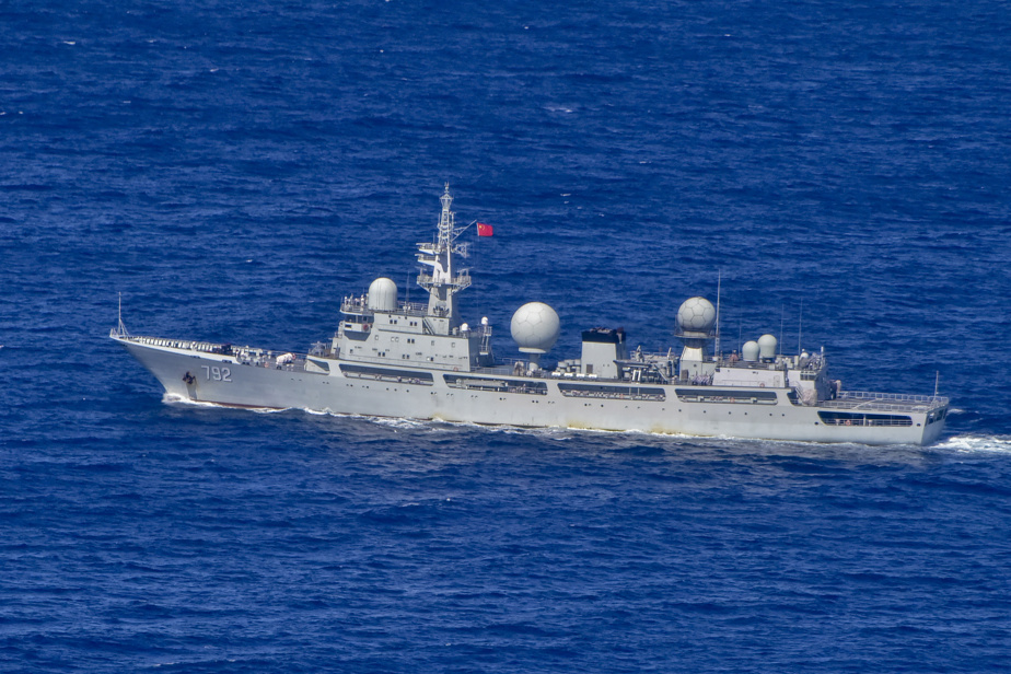 Australia |  A minister has condemned the "aggressive" trajectory of a Chinese spy ship