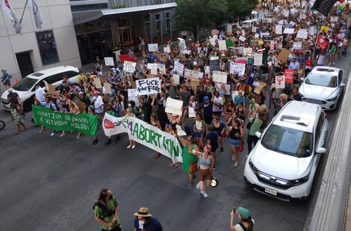 Protest at the Blue Oasis in Texas