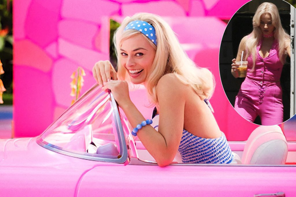 Margot Robbie first appeared on the set of 'Barbie'