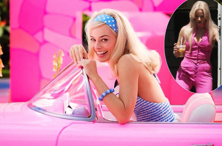 Margot Robbie first appeared on the set of 'Barbie'