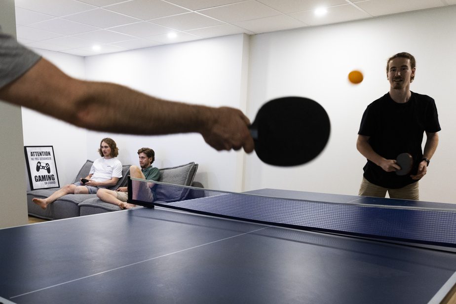 A little luxury doesn't hurt the chalet: table tennis and video games in the basement