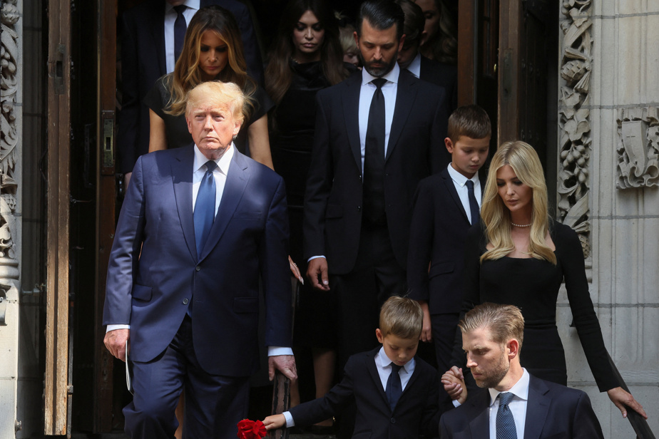 The Trump family bid farewell to Ivana at the funeral in New York