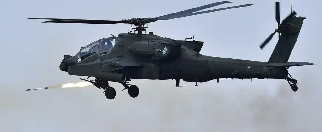 US helicopters are conducting live fire drills in South Korea