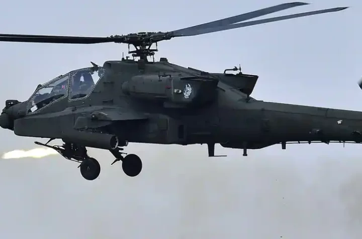 US helicopters are conducting live fire drills in South Korea