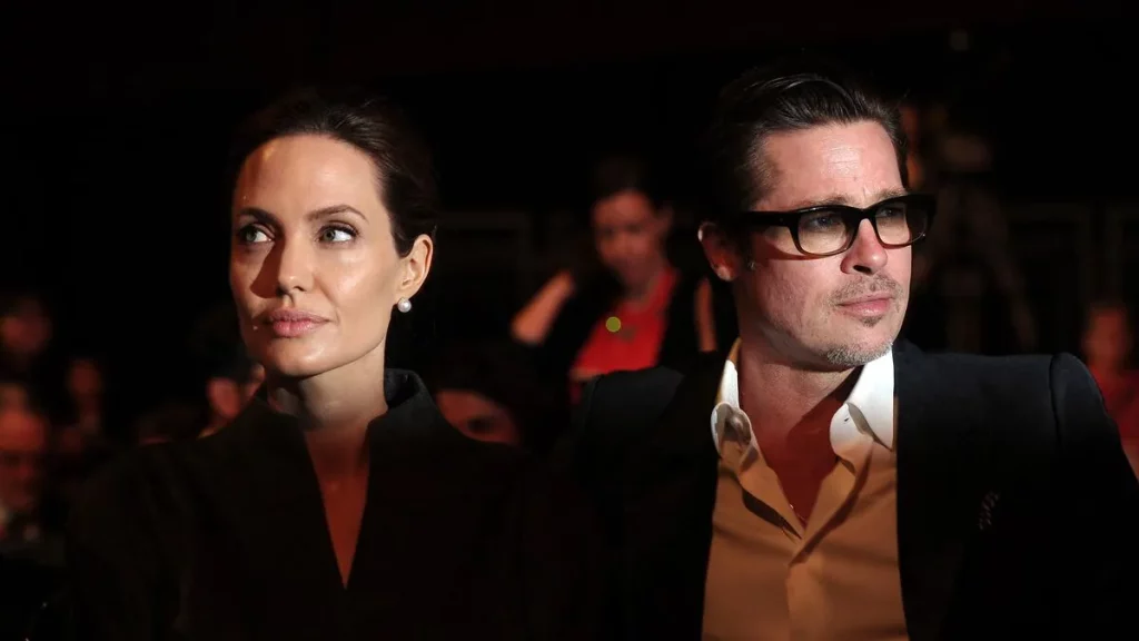 A physical altercation between Brad Pitt and Angelina Jolie in 2016