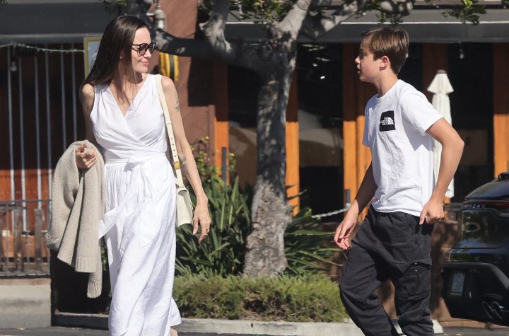 Chic mom Angelina Jolie's shopping spree with gorgeous Porter Knox