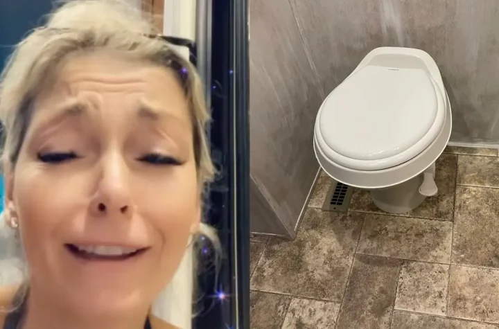 Marie-Chantal Taupin has major toilet problems due to the rain