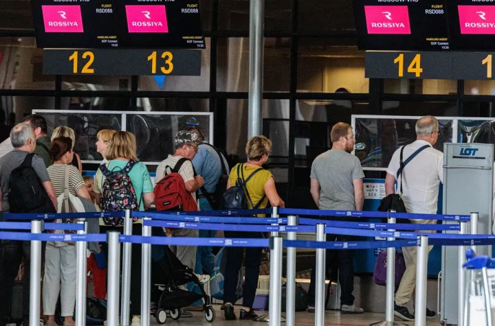 There has been a rush for plane tickets to leave Russia since Putin announced