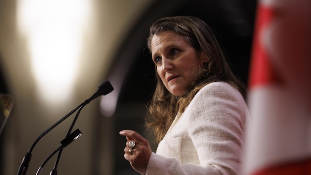 "Our economy will slow," warned Finance Minister Chrystia Freeland