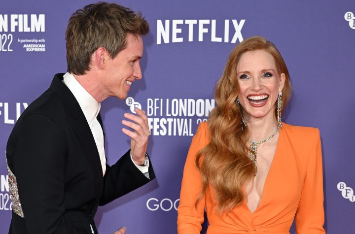 The flamboyant Jessica Chastain is a precious splinter on Eddie Redmayne's arm