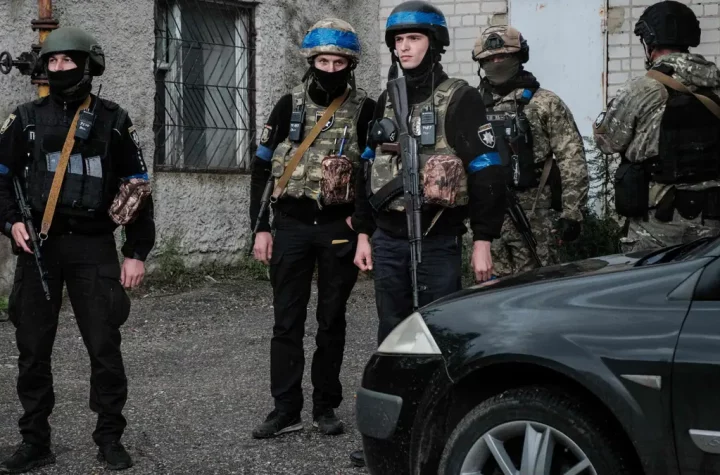 Ukrainian soldiers entered the strategic town of Lyman