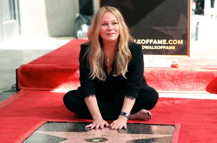 Christina Applegate, living with multiple sclerosis, tears up at the unveiling of her star on the Walk of Fame