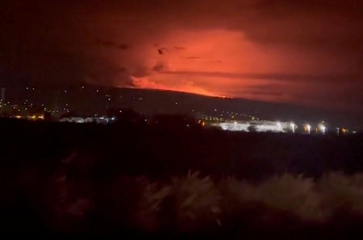 The world's largest active volcano erupted in Hawaii
