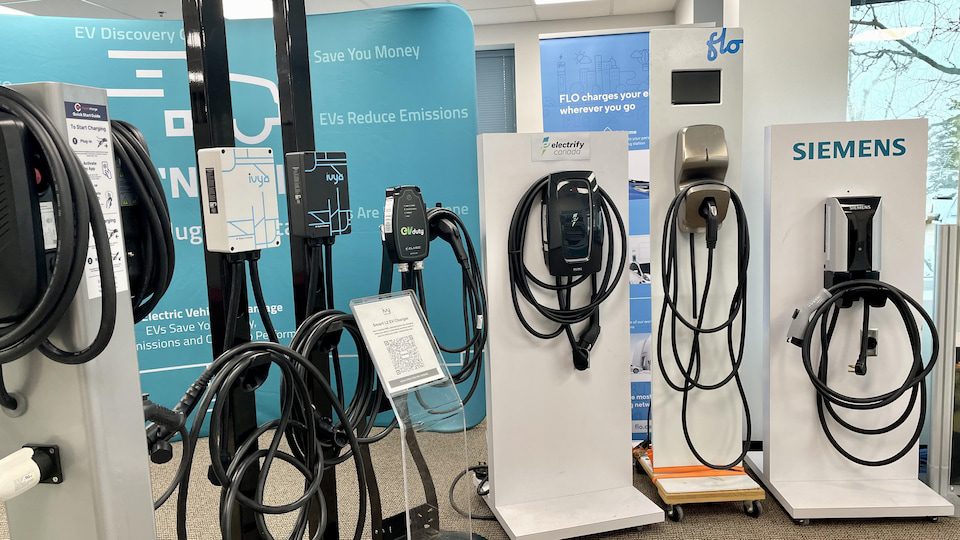 Many electric vehicle charging stations