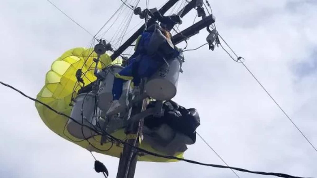 'I don't know if I'll ever jump again': Skydiver gets caught in power cables