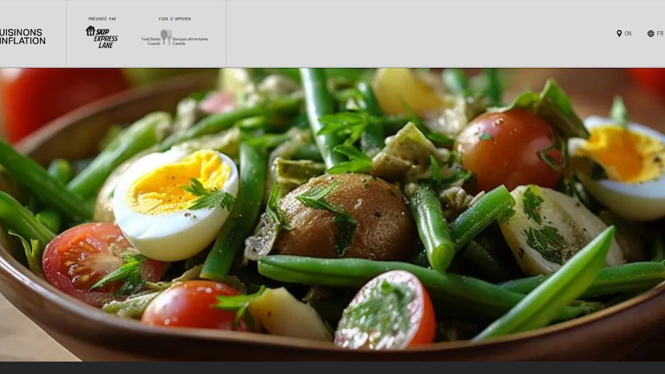 Screenshot of Cooking Inflation website