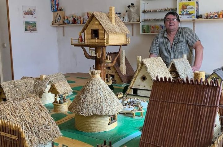 In pictures |  An enthusiast reproduces Asterix's village in matches