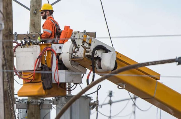 About 3,500 houses were left without power due to strong winds